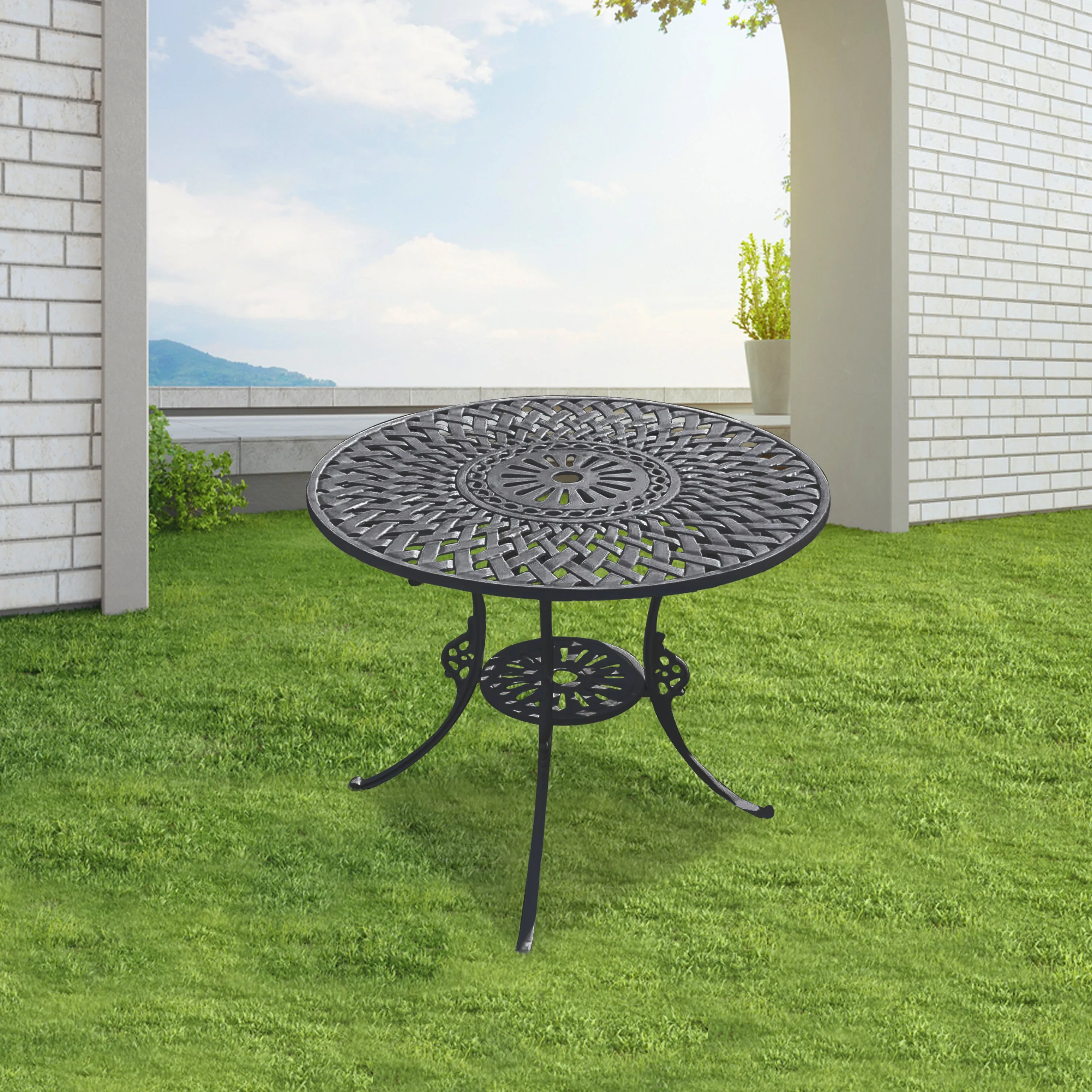 Leon Cast Aluminium Garden Patio 1 Table