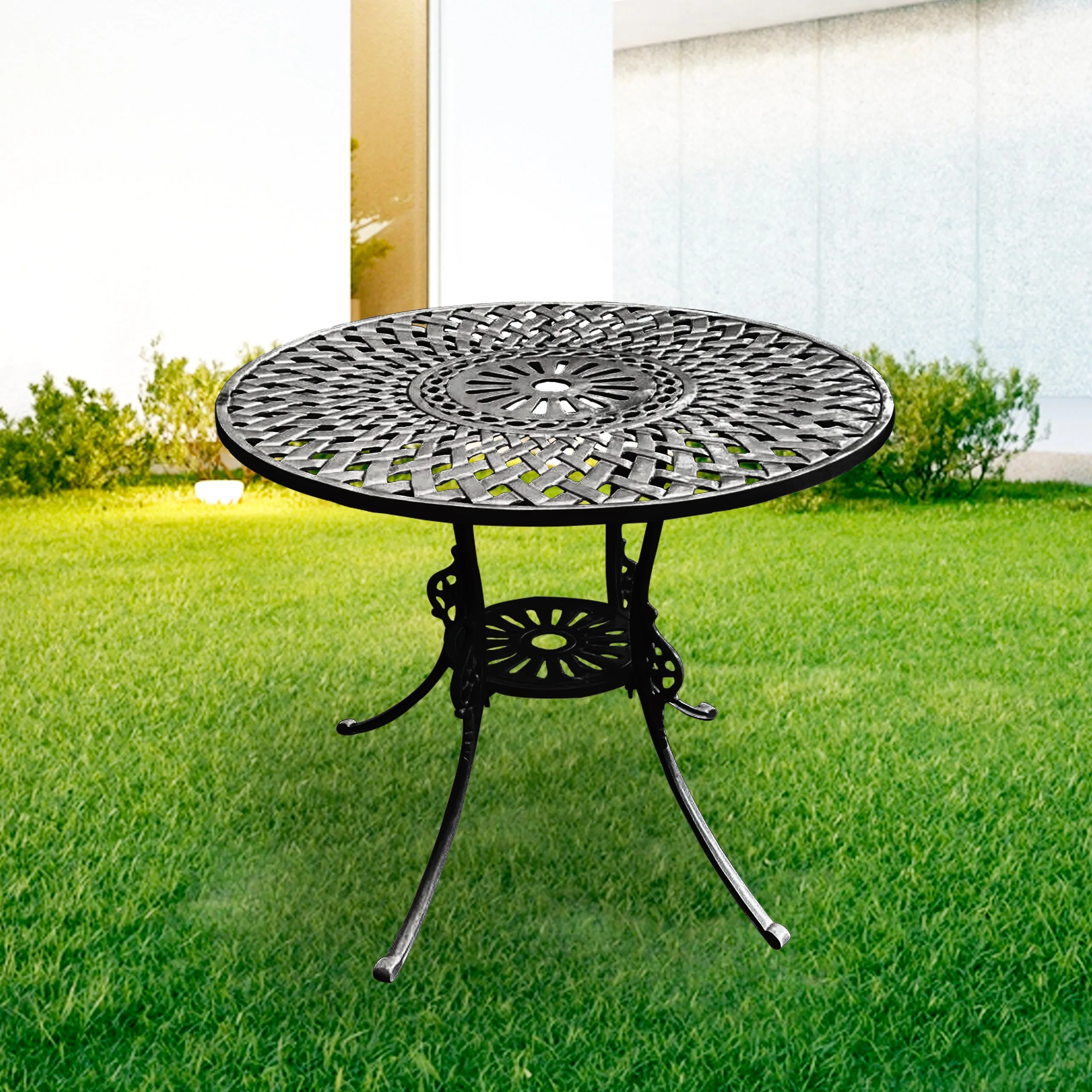 Leon Cast Aluminium Garden Patio 1 Table