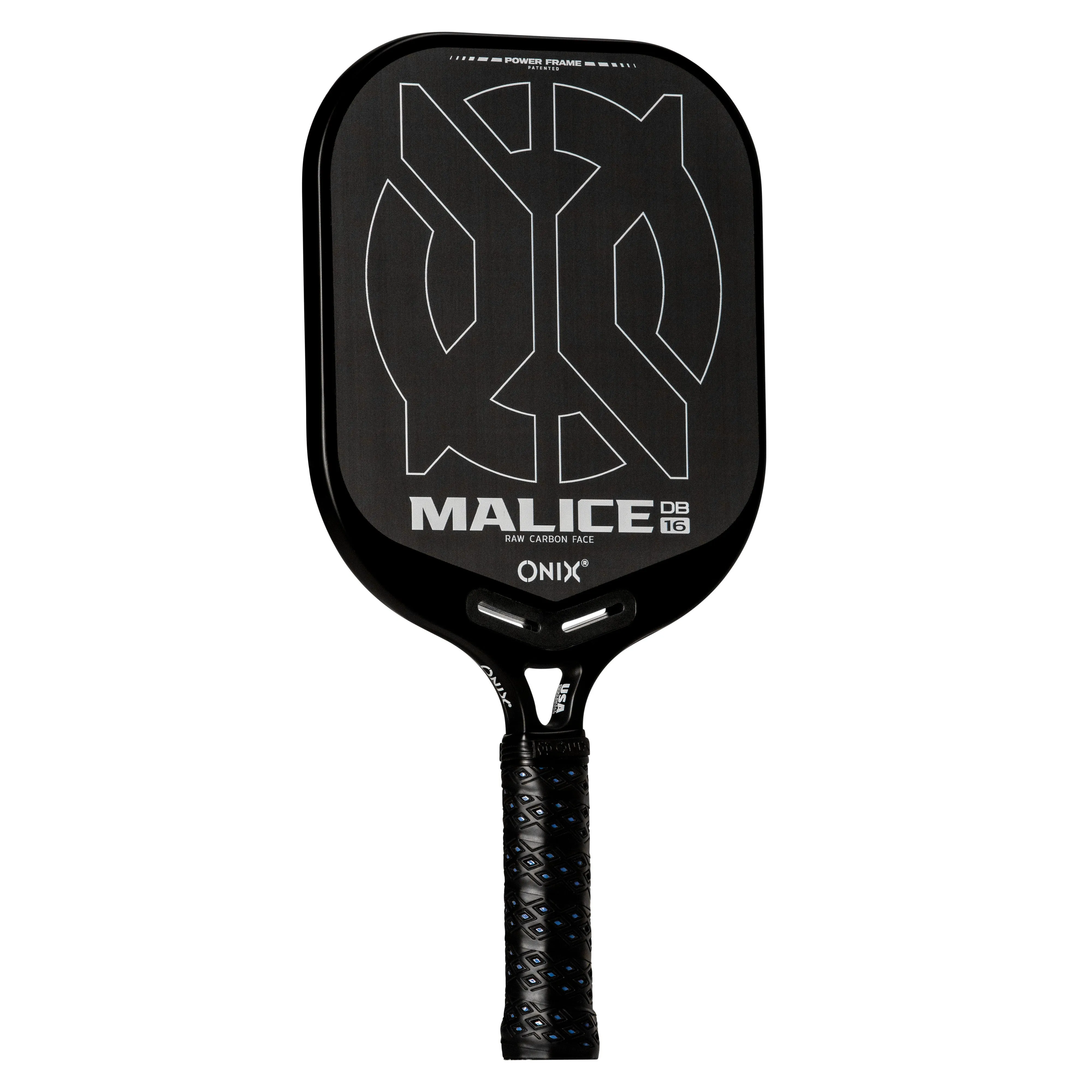 Malice DB Open Throat Raw Carbon Fiber Pickleball Paddle