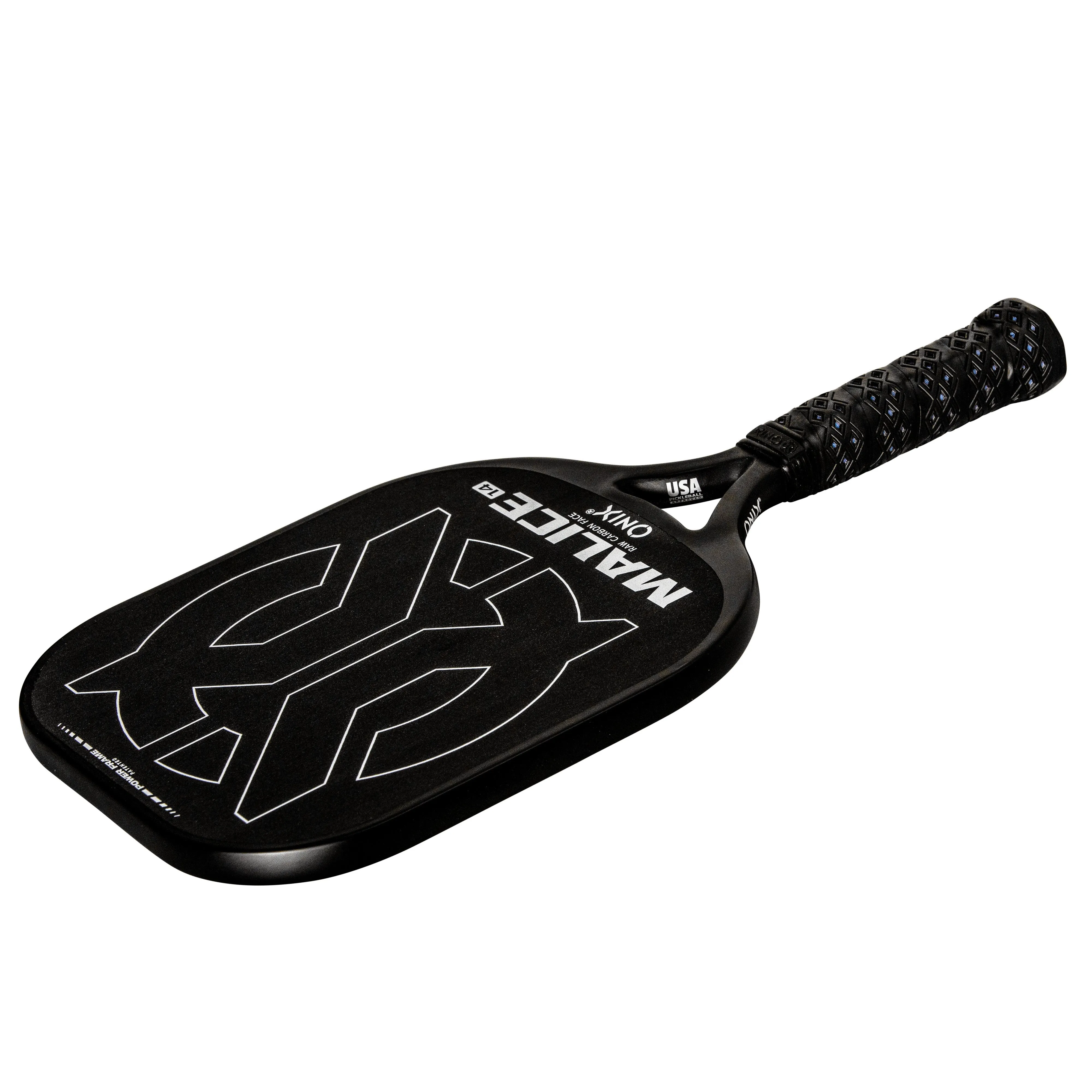 Malice Raw Carbon Fiber Open Throat Pickleball Paddle