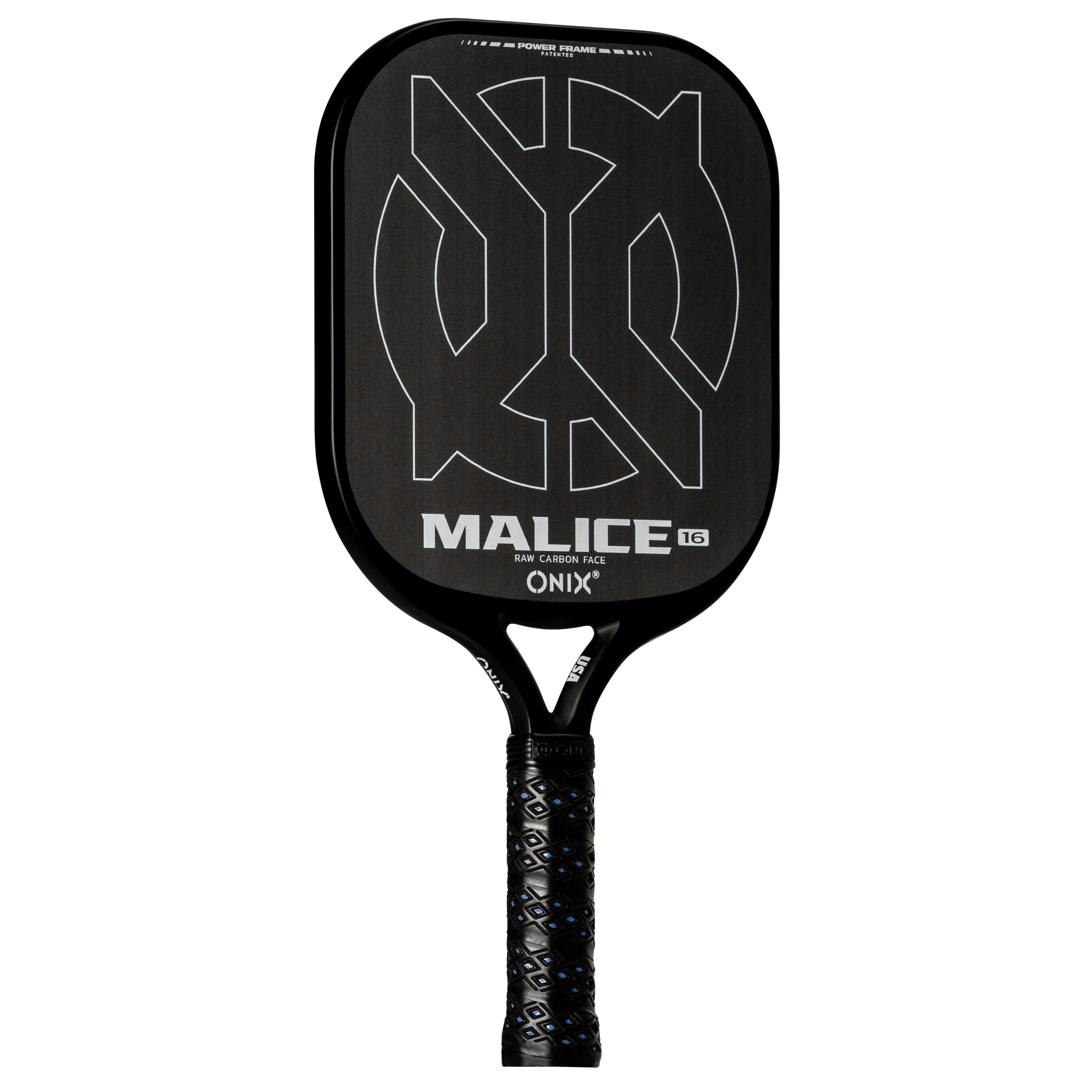 Malice Raw Carbon Fiber Open Throat Pickleball Paddle