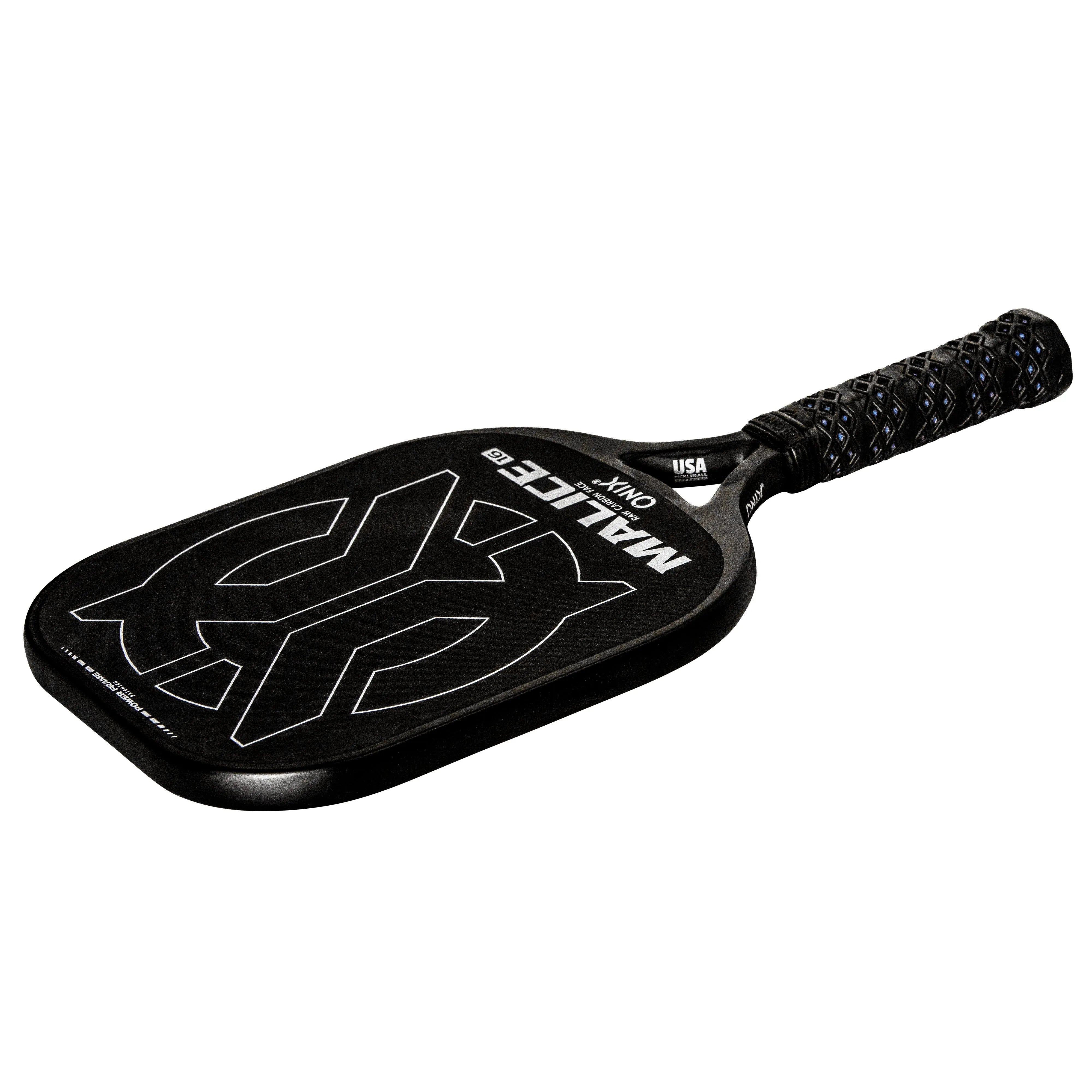 Malice Raw Carbon Fiber Open Throat Pickleball Paddle