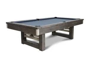 Nixon Bryant 8' Slate Pool Table in Grayson Grey Finish w/ Dining Top Option