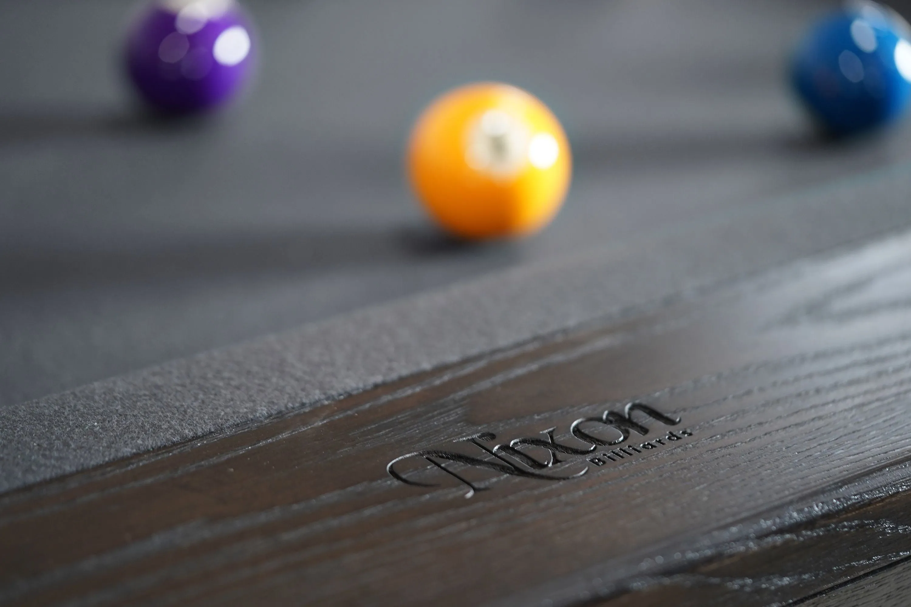 Nixon KAI 7' Slate Pool Table in Waxed Brown Finish w/ Dining Top Option