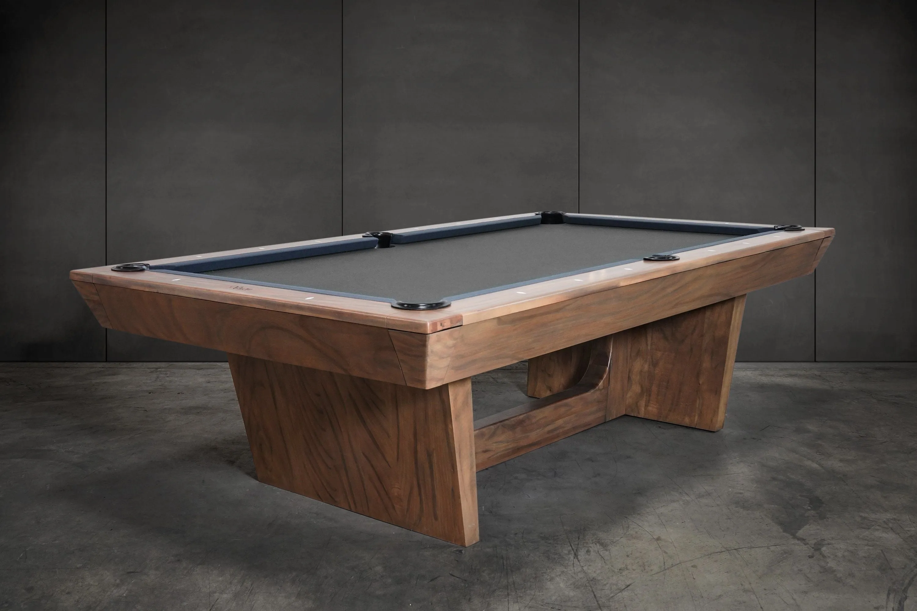 Nixon KAI 8' Slate Pool Table in Walnut Finish w/ Dining Top Option