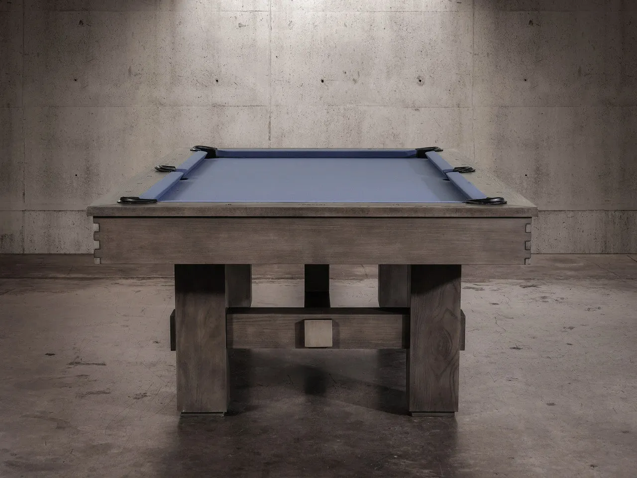 Nixon Kemp 8' Slate Pool Table in Grayson Grey Finish w/ Dining Top Option