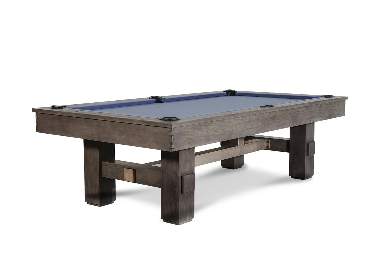 Nixon Kemp 8' Slate Pool Table in Grayson Grey Finish w/ Dining Top Option