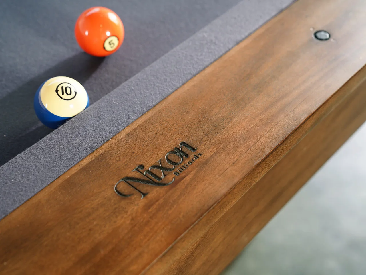 Nixon Presli 7' Slate Pool Table in Native Acacia Finish w/ Dining Top Option