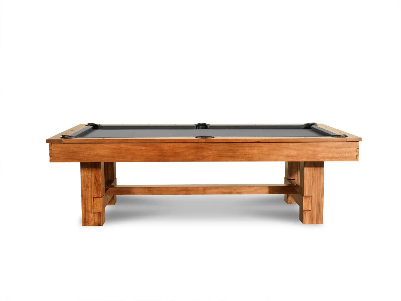 Nixon Presli 7' Slate Pool Table in Native Acacia Finish w/ Dining Top Option