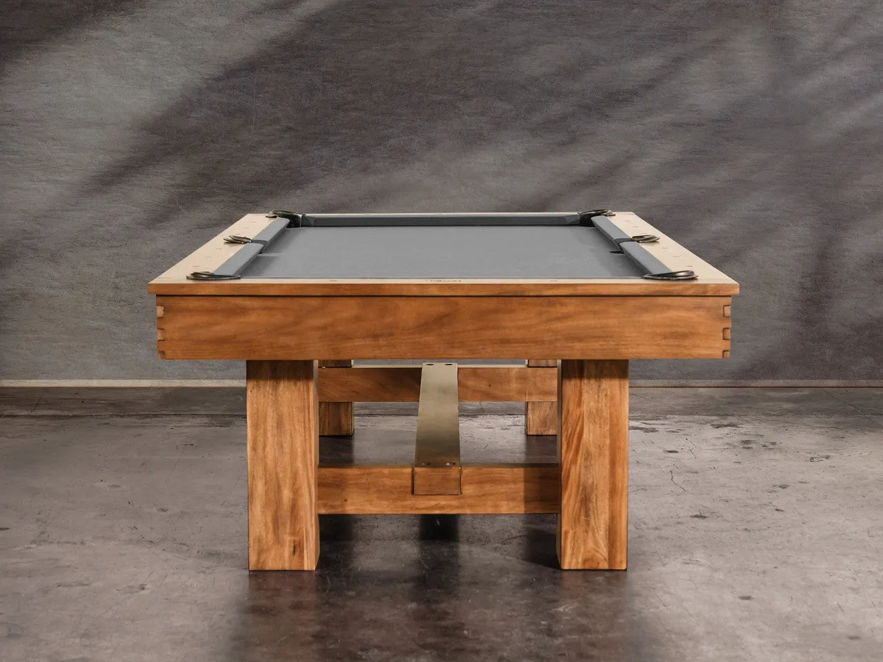 Nixon Presli 7' Slate Pool Table in Native Acacia Finish w/ Dining Top Option