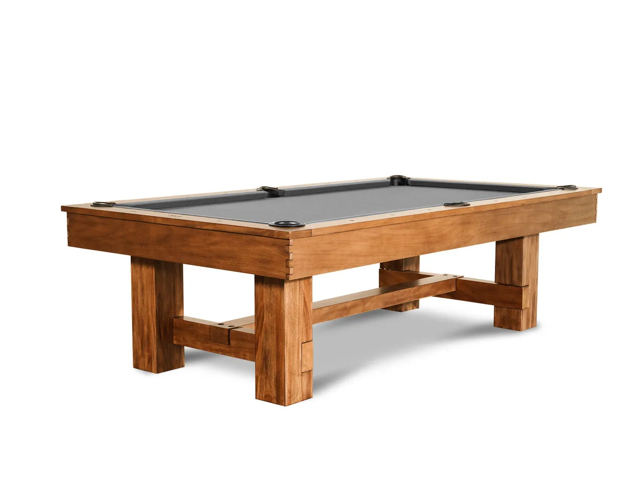 Nixon Presli 7' Slate Pool Table in Native Acacia Finish w/ Dining Top Option