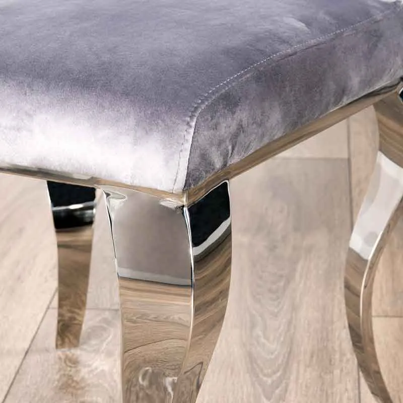 Orion Marble Table & 4 Nicole Chairs