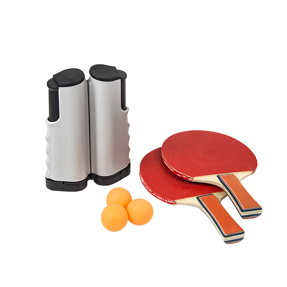 Portable Ping Pong Set with Net, Paddles, Balls