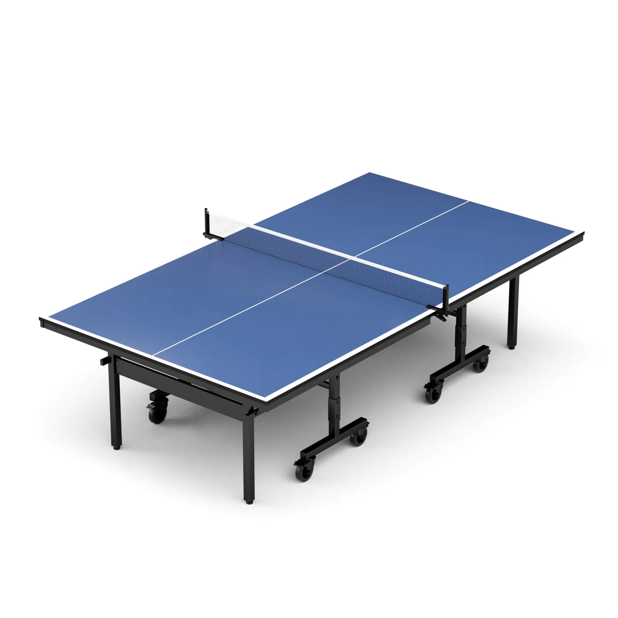 Professional Indoor Table Tennis Table with Net & Bat Set, Easy Assembly