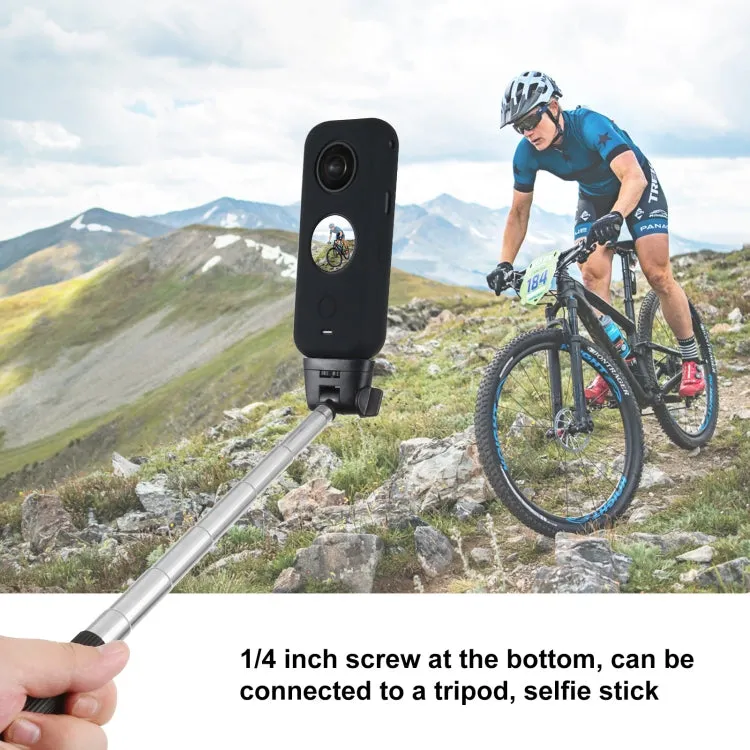 PULUZ Full Body Dust-proof Silicone Protective Case for Insta360 ONE X2(Black)