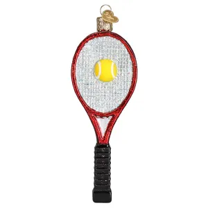 Red Tennis Racquet Ornament