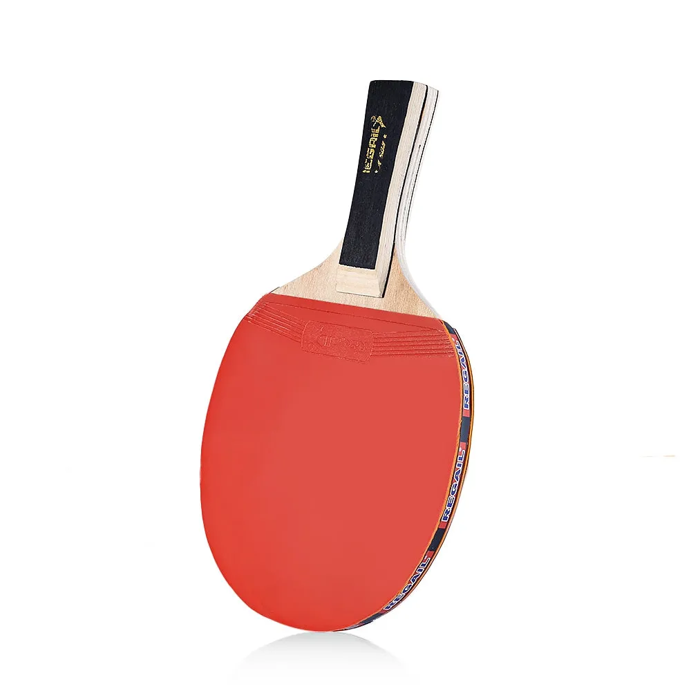 REGAIL A508 Table Tennis Ping Pong Racket Two Long Handle Bat Paddle Three Balls