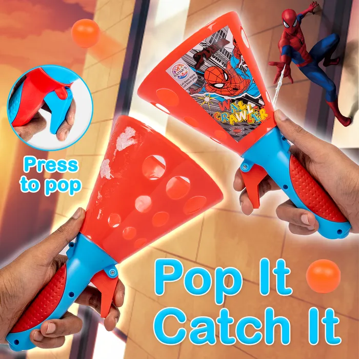 Return Gifts (Pack of 3,5,12) Marvel Spiderman Sky ping pong A perfect catching fun game