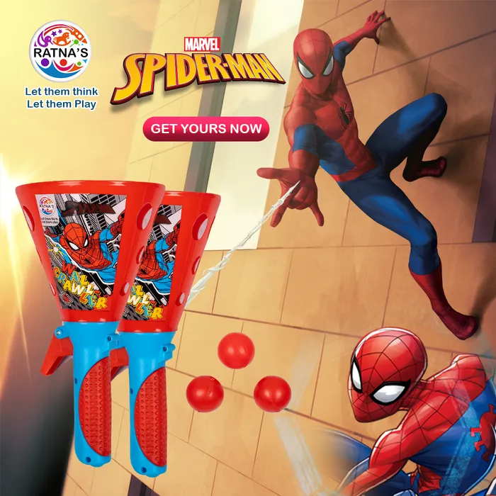 Return Gifts (Pack of 3,5,12) Marvel Spiderman Sky ping pong A perfect catching fun game