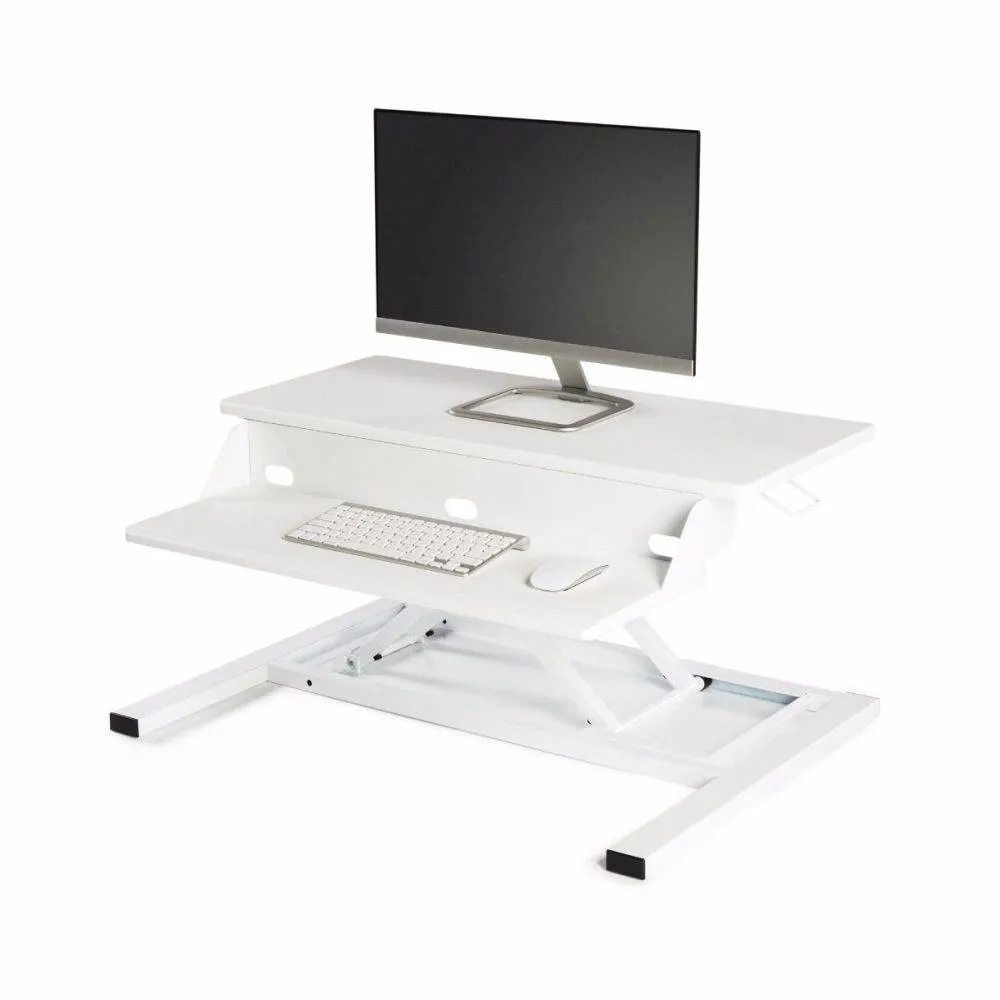 Standing Desk Converter Pro White (Pneumatic)