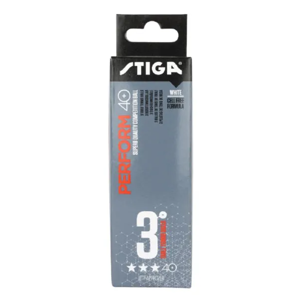 Stiga Perform 40  3-Pack Table Tennis Balls White