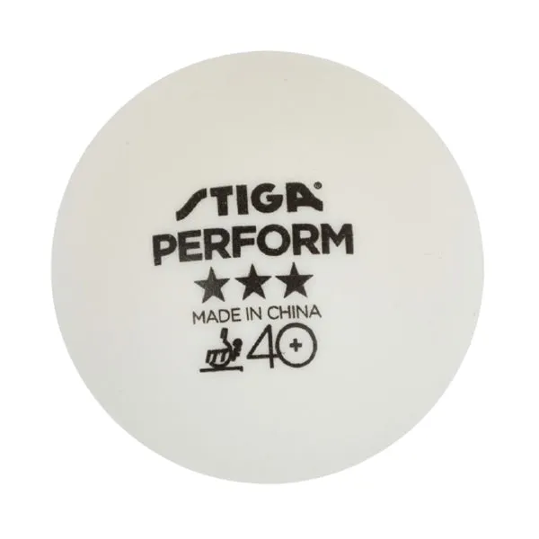 Stiga Perform 40  3-Pack Table Tennis Balls White