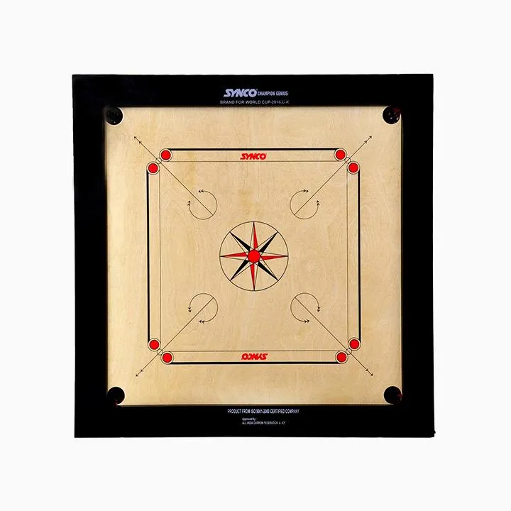 Synco Champion Genius Full size Carrom Board