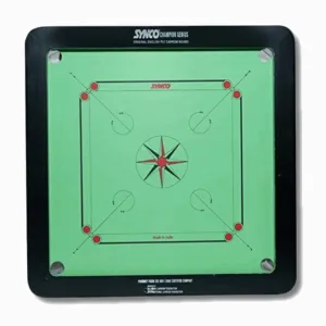 Synco Green Full size 20 mm Carrom Board