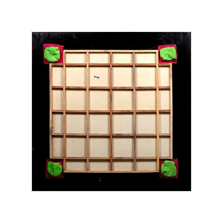 Synco Jumbo Genius Full size Carrom Board, 5X2 border