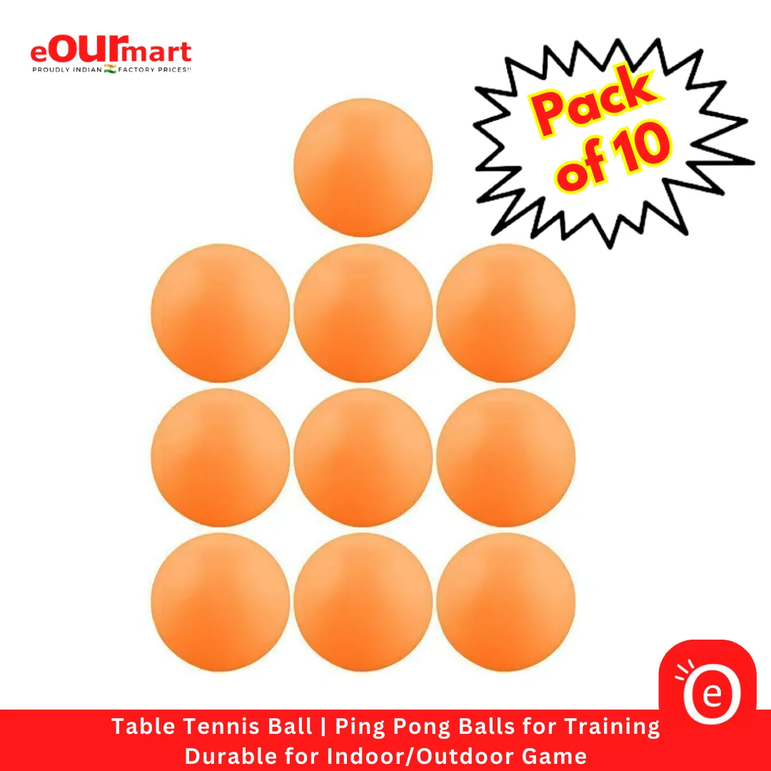 Table Tennis Ball | Ping Pong Balls for Training | Durable for Indoor/Outdoor Game - Pack of 10