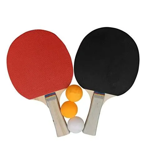 Table Tennis Racket Bat Set Two Rackets