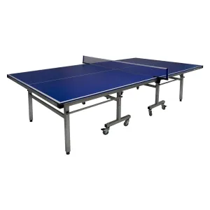 Table Tennis Table Foldable For Indoor and Outdoor Ping Pong Table, TT Table Blue EM-8005 Single Movable Large