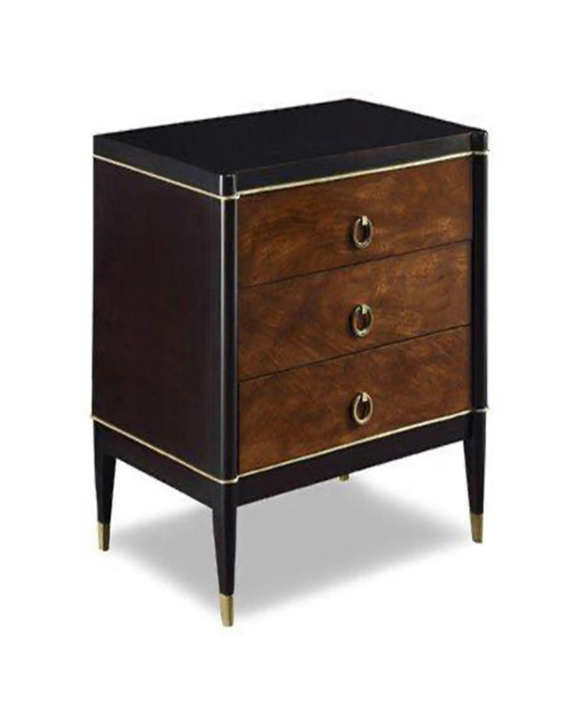 TEO BED SIDE TABLE WITH BROWN FINISH