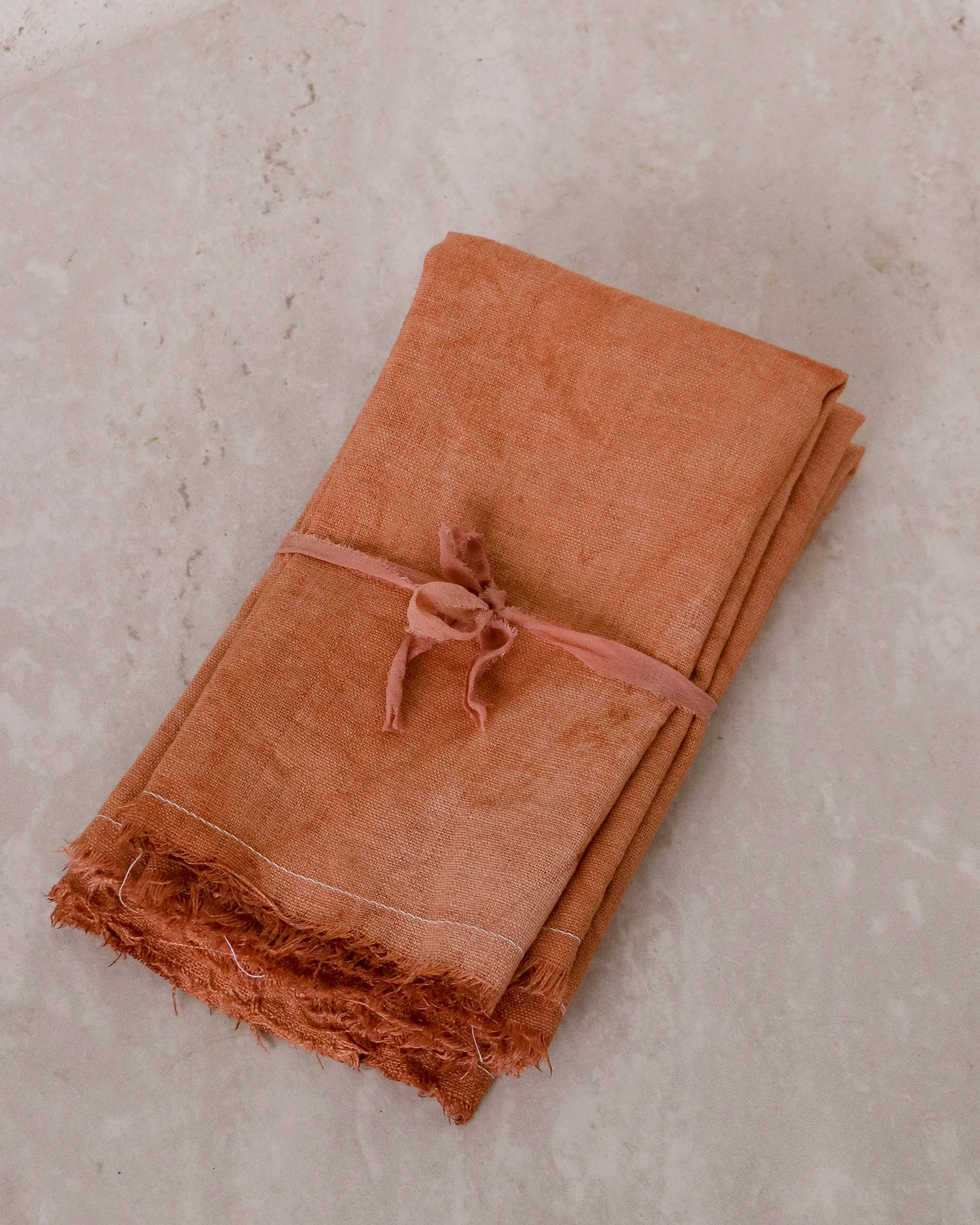 Terracotta Linen Napkin Set