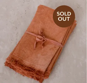 Terracotta Linen Napkin Set