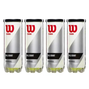 Wilson Titanium Tennis Balls (Pack of 4 Cans, 12 Balls) – Ultimate Durability & Performance