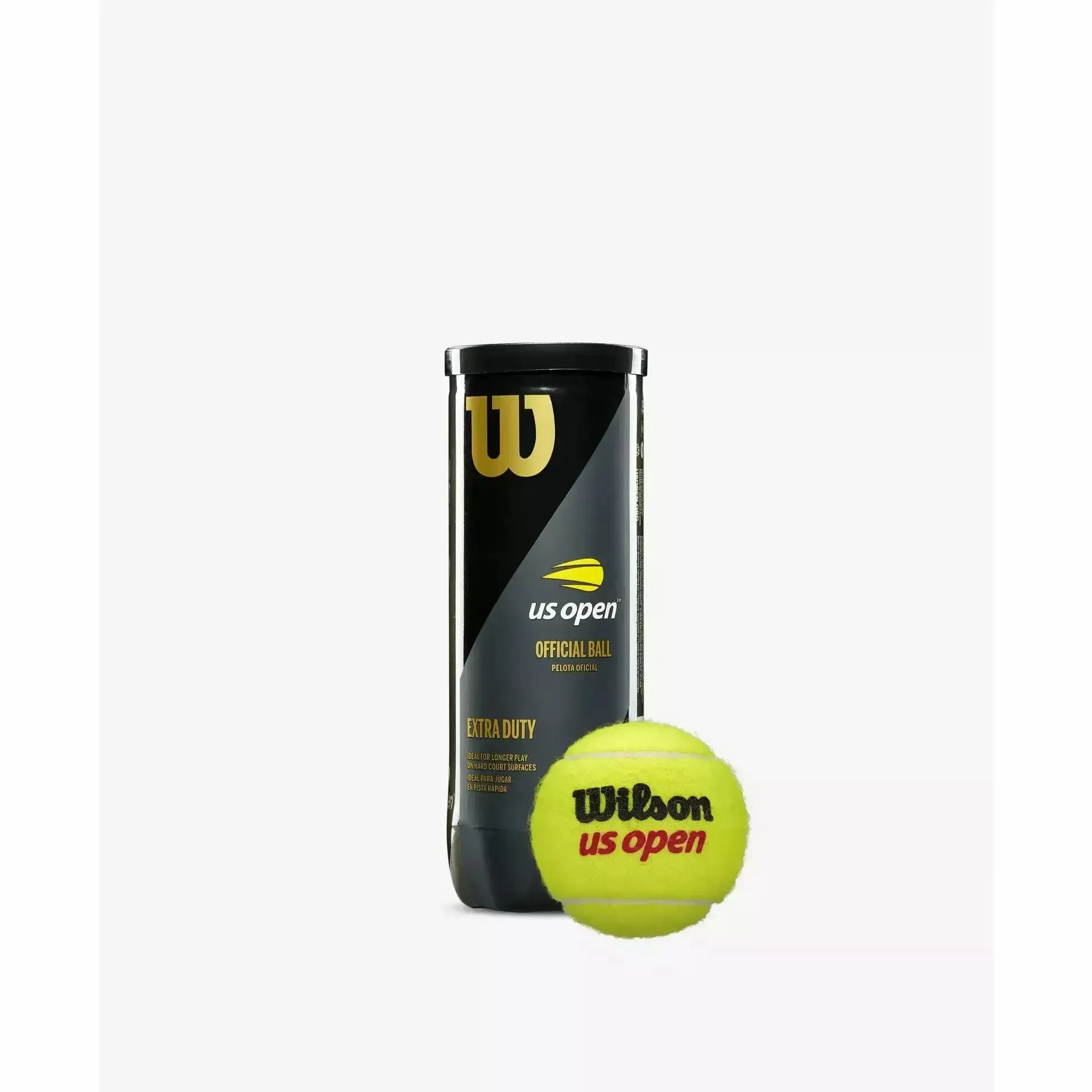 Wilson US Open Extra Duty Tennis Ball - 3 Ball Can